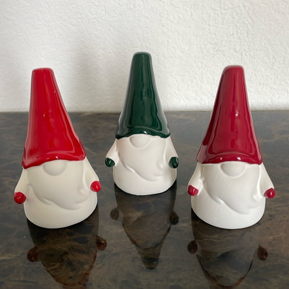 New! 3ct Ceramic Gnomes Red/Green/Maroon-
Holiday Christmas Decor - Picture 2 of 8